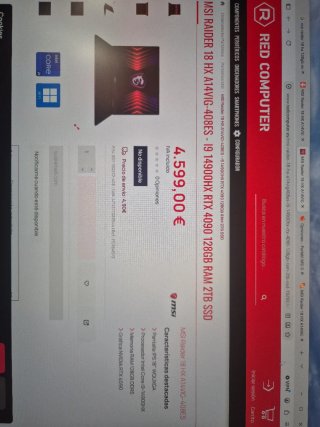 MSI Raider 18 HX A14V 128GB RAM 2TB SSD RTX 4090