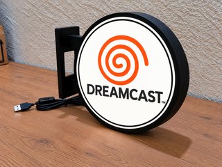 Cartel Luminoso LED Dreamcast Doble Cara