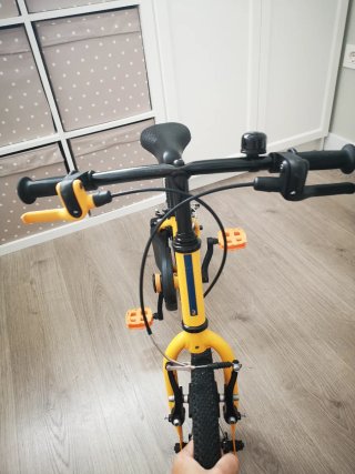 Bicicleta infantil B'TWIN 14 amarilla