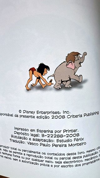 Disney O livro da selva Cuento ilustrado portugués