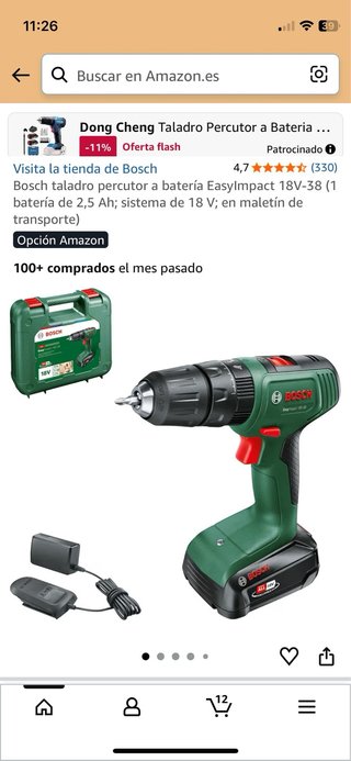 Taladro Percutor Bosch EasyImpact 1200