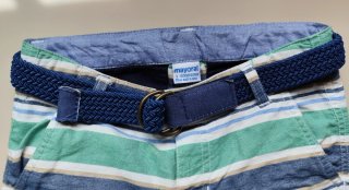 Lote 2 Pantalones Cortos + cinturones Mayoral 3A