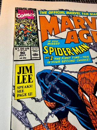 Comic USA Marvel Age #90A - Key Portada McFarlane