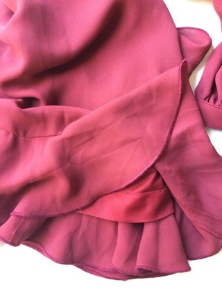 Vestido midi burdeos EROS talla 46