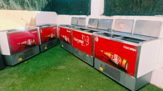 Botelleros Cruzcampo.