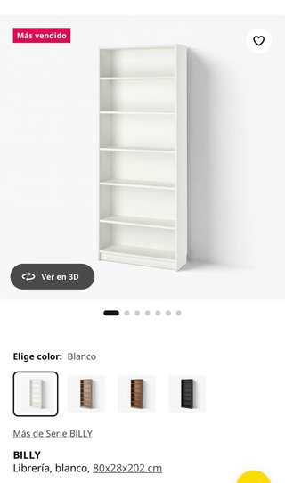 Librería Billy Blanca Ikea