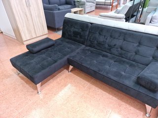 Sofá Cama Chaise Longue Keren XS 198cm Negro