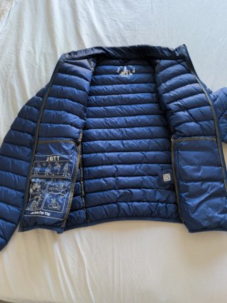 Abrigo plumas JOTT azul talla S