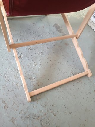 Tumbona de madera  plegable