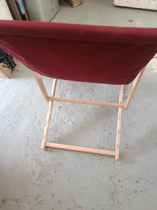 Tumbona de madera  plegable