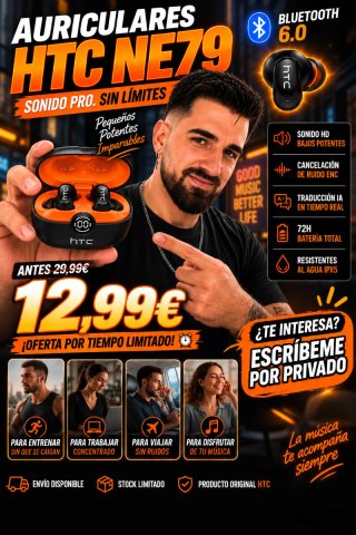 Auriculares HTC NE79 Bluetooth 6.0