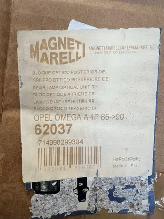 Piloto Derecho Opel Omega A Magneti Marelli