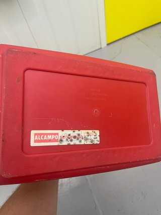 Nevera Dan'up Playa Roja y Blanca Vintage