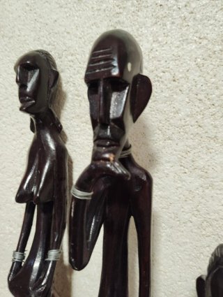 Figuras madera tallada africana