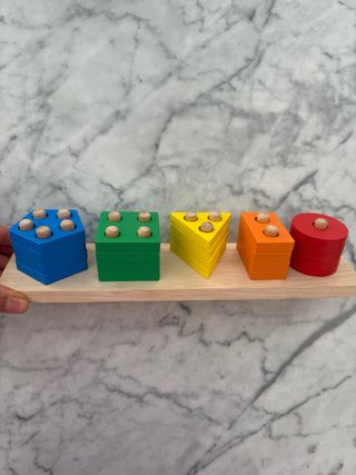 Lote Juguetes Madera Formas y Colores