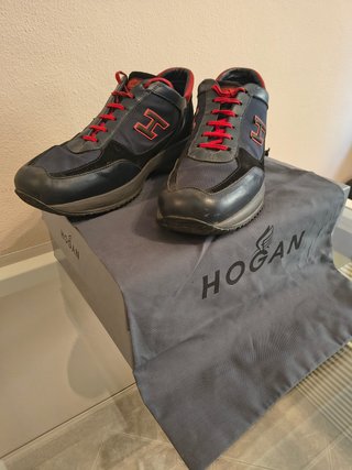 Hogan Interactive Scarpe Uomo Blu/Rosse Tg 12 1/2