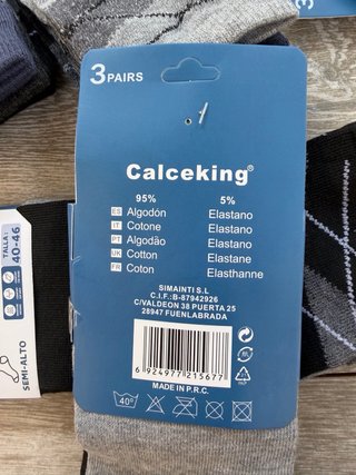lote 24 pares calcetines 95% algodon  oferta