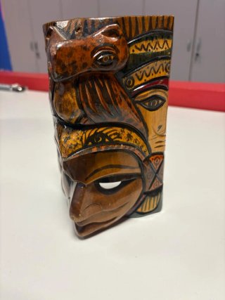 2 Maschere  in legno dal Belize