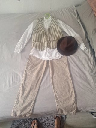 Traje de mago parrandero talla 14
