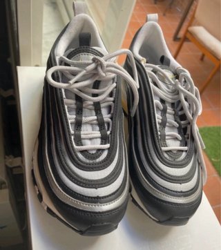 Nike Air Zapatillas Negras y Plateadas