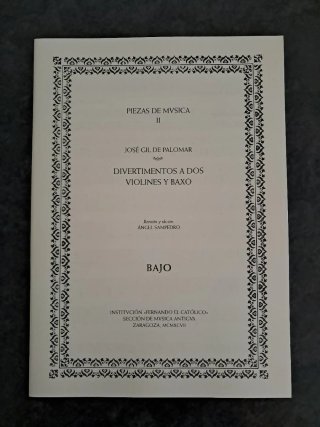Piezas de Música II - Gil de Palomar 2 libros