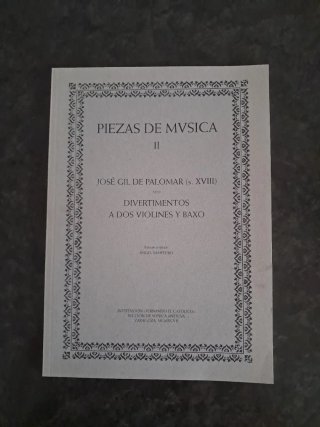 Piezas de Música II - Gil de Palomar 2 libros