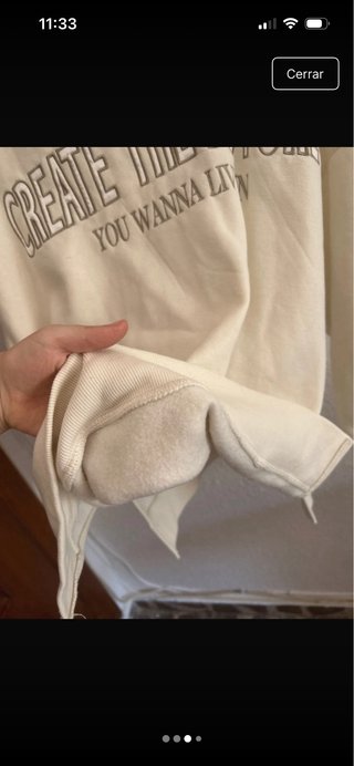 Sudadera beige CREATE THE FUTURE