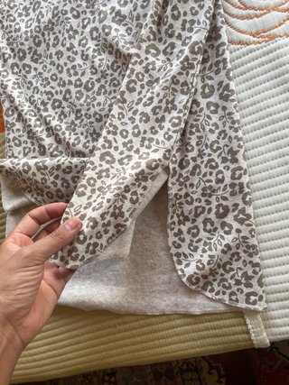Camiseta manga larga estampado animal print