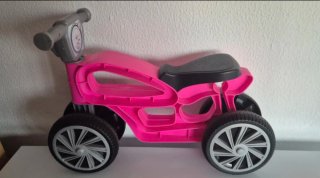 Moto correpasillos rosa bebé
