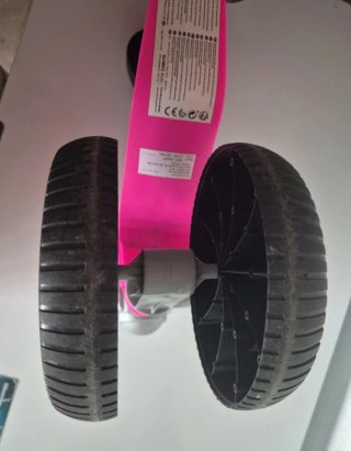 Moto correpasillos rosa bebé