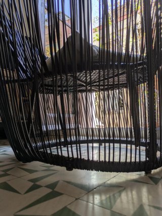 Sillón de balcón negro