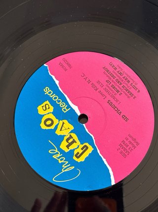 Sid Vicious Love Kills N.Y.C. LP 12 33 giri