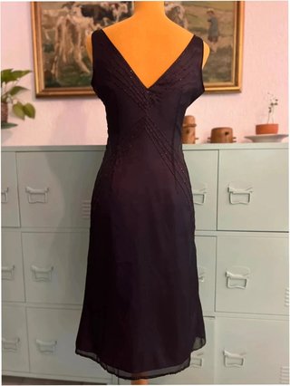 Massimo Dutti - 100% Silk Dress - Beaded Evening