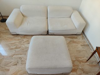 Divano Kartell bianco tessuto