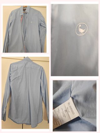 Camisa El Ganso Azul Talla 40