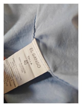 Camisa El Ganso Azul Talla 40