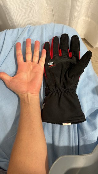 Guantes Moto Invierno KEMIMOTO Negro/Rojo
