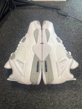 Jordan 4 Retro White Oreo Talla 45