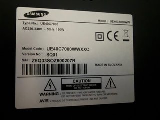 Televisor Samsung LED 40 UE40C7000WWXXC