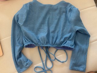 Top brillante celeste ONEONE talla S