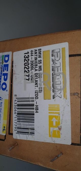faro antinieblas bmw serie 5 m5 izquierdo nuevo