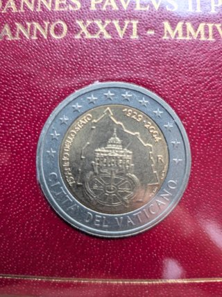 25 Portafoglio 2 euro Vaticano Commemorativo 2002-2021