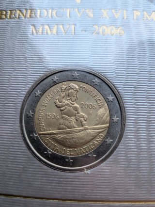 25 Portafoglio 2 euro Vaticano Commemorativo 2002-2021
