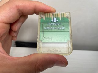 Memory Card Sony PS1 Originale SCPH-1190 Clear Tra