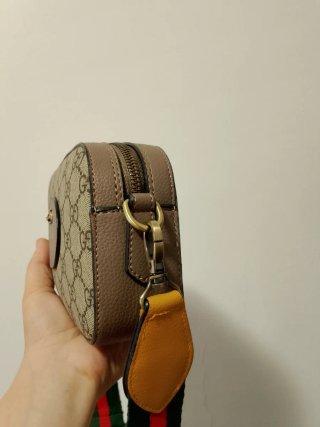 Borsa Gucci marrone e multicolore