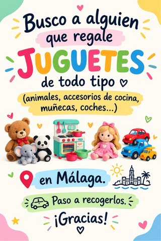 Juguetes de todo tipo en Málaga