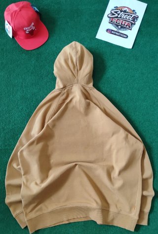 Felpa Timberland Beige Logo Albero Y2K
