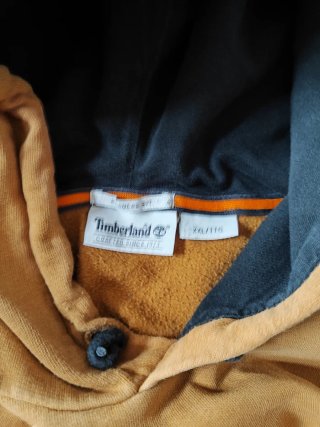 Felpa Timberland Beige Logo Albero Y2K
