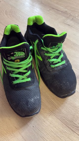 Zapatos de trabajo Power negros y verdes