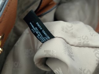 Borsa Michael Kors monogram marrone e oro